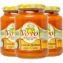3x Abobora C/ Coco VOVÓ DE SÃO LOURENÇO 650g
