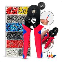 3X Alicate Crimpador Prensa Terminal 0,25Mm Até 10Mm + 120 3X Alicate Crimpador Prensa Terminal 0,25Mm Até 10Mm + 120