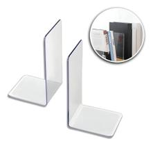 3X Aparador Suporte Organizador Apoio De Livros Acrílico Kit