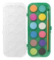 3X Aquarela Em Pastilhas Leo & Leo 12 Cores Com Pincel 3X Aquarela Em Pastilhas Leo & Leo 12 Cores Com Pincel