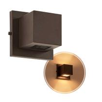 3x Arandela box 2 fachos G9 interna / externa luminária Marrom ST891