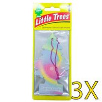 3x Aromatizante Little Trees Cheirinho Cotton - Algodão Doce