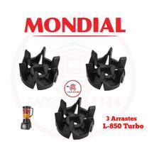 3x Arraste Acoplamento do Copo Liquidificador Mondial L-850