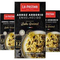 3X Arroz Arborio Envelhecido La Pastina 500G