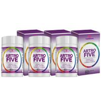 3x Artrofive Colágeno tipo 2, Cálcio, Magnésio, Vit D3 K2 60 Cápsulas 500mg Tuttiflora