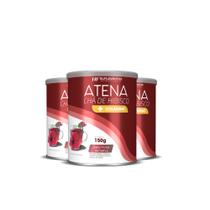 3x atena chá de hibisco + colageno hf suplementos