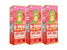 3x B-trix vitamina B12 20ml Sabor Morango - Flora Nativa do Brasil
