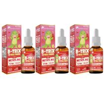 3x B-Trix (Vitamina B12) Kids 20ml Sabor Morango Flora Nativa