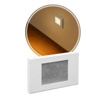 3X Balizador Embutir Parede Escada Caixa 4x2 BRANCO ST1314