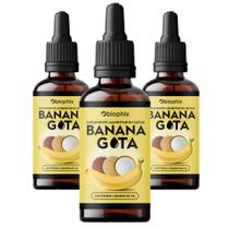 3x Banana Gota Original 30ml - Rápida Absorção