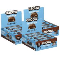 3x Barra de Proteina Vegana Cacow Triple Chocolate 12 unidades 40g - 3x Barra de Proteina Vegana Cacow Triple Chocolate 12 unidades 40g -