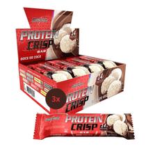 3X Barra Proteica Crisp Integralmedica Doce De Coco 12Un 45G