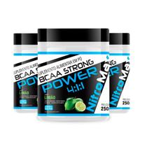3x bcaa strong power 4:1:1 limão 250g