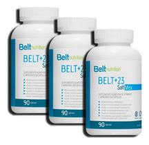 3x Belt +23 Soft Max - 90 Cápsulas - Belt Nutrition