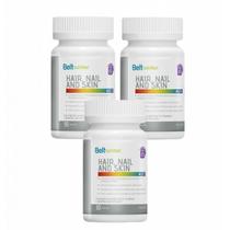 3x Belt Hair-Nail And Skin Plus-30 Cápsulas Gelatinosas