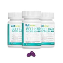 3x Belt Hair-Nail And Skin Plus-30 Cápsulas Gelatinosas - Belt Nutrition