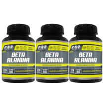 3x Beta Alanina 100% Pura 120 Cápsulas 1600mg Dose - Flora Nativa do Brasil
