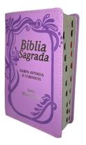 3X Biblia Feminina Evangelica Letra Hipergigante Harpa Corin