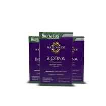 3x biotina radiance+colágeno hidrolisado 30caps bionatus