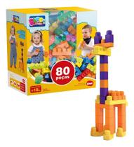3X Blocos De Montar Encaixar Infantil 80 Peças Mk380 - Disma 3X Blocos De Montar Encaixar Infantil 80 Peças Mk380 - Disma