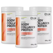 3x Body Collagen Protein Dux Abacaxi Com Hortela 470g