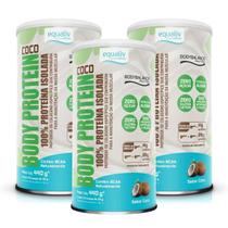 3X Body Protein 100% Proteina Equaliv Sabor Coco 440G