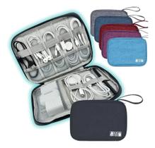3X Bolsa Organizadora Cabo Carregador Fio Case Porta Relogio