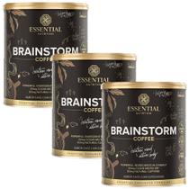 3x Brainstorm Coffee Com Coq10 + Tcm - Café com Especiarias - 186g - Essential Nutrition 3x Brainstorm Coffee Com Coq10 + Tcm - Café com Especiarias - 186g - Essential Nutrition
