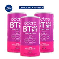 3x Bt Nitrato Dobro Com Citrulinilarginina Sabor Pink Lemonade 450g