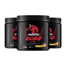 3x Bullhead Pré-Treino (300g) - (300g) - Monsterfeed