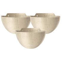 3X Cachepô Elegance Parede Médio (5,5L) Travertino NUTRIPLAN