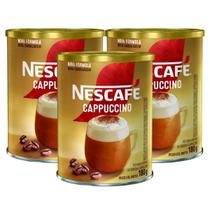 3x Cafe Soluvel Nescafe Cappuccino Tradicional 180g - 3x Cafe Soluvel Nescafe Cappuccino Tradicional 180g -