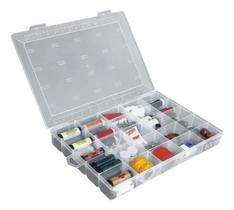 3X Caixa Organizadora São Bernardo 25 Divisórias Transparent