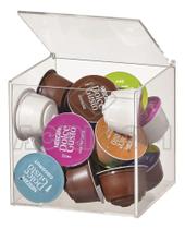 3X Caixa Para Cápsulas De Café Acrílico Transparente - Acrib