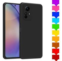 3X Capa Capinha Compativel Note 12S 4G Silicone Aveludado