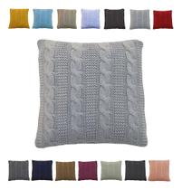 3X Capa De Almofada Tricot 45X45 Zíper Sala Sofa Cama Trico 3X Capa De Almofada Tricot 45X45 Zíper Sala Sofa Cama Trico