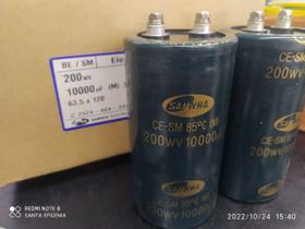 3x Capacitor Eletrolítico 10000uf/200v Giga 85º 65x120mm 3x Capacitor Eletrolítico 10000uf/200v Giga 85º 65x120mm