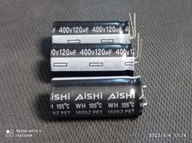 3x Capacitor Eletrolítico 120uf/400v 105º 16x36mm Aishi 3x Capacitor Eletrolítico 120uf/400v 105º 16x36mm Aishi