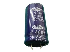 3x Capacitor Eletrolitico 200uf/400v 85º 25x50mm Sg Samwha 3x Capacitor Eletrolitico 200uf/400v 85º 25x50mm Sg Samwha