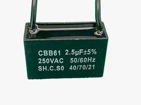 3x Capacitor Partida 2,5uf/250v Fio 38x15x24mm Cbb61