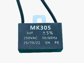 3x Capacitor Partida 3uf/250v Fio 37x14x25mm Mk305 3x Capacitor Partida 3uf/250v Fio 37x14x25mm Mk305