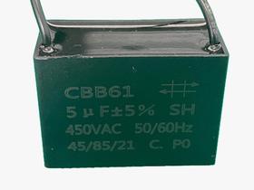 3x Capacitor Partida 5uf/450v Fio 42x22x39mm Cbb61 3x Capacitor Partida 5uf/450v Fio 42x22x39mm Cbb61