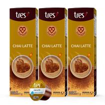 3x Cápsula Chai Latte Tres 3 Corações 10 Unidades 3x Cápsula Chai Latte Tres 3 Corações 10 Unidades