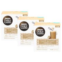 3x Capsula de Café Au Lait Vanilla Dolce Gusto 10 unidades -