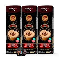 3x Cápsula de Café Tres 3 Corações Baileys Supremo Macchiato 10 Unidades