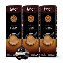3x Cápsula de Café Tres 3 Corações Espresso Forza 10 Unidades