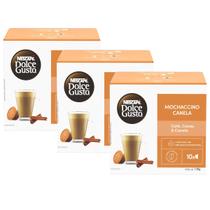 3x Capsula de Cappuccino Dolce Gusto Mochaccino Canela 10 unidades - 3x Capsula de Cappuccino Dolce Gusto Mochaccino Canela 10 unidades -