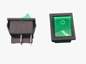 3x Chave Gangorra Kcd4-201n Verde C/ Neon 4 Terminais 3x Chave Gangorra Kcd4-201n Verde C/ Neon 4 Terminais