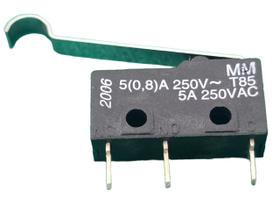 3x Chave Micro Switch Na/Nf 5amp 250v Mm1u3ni Haste 24mm