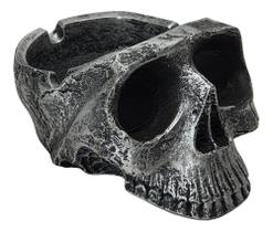 3X Cinzeiro Crânio Caveira Esqueleto Prata (Resina) 3X Cinzeiro Crânio Caveira Esqueleto Prata (Resina)